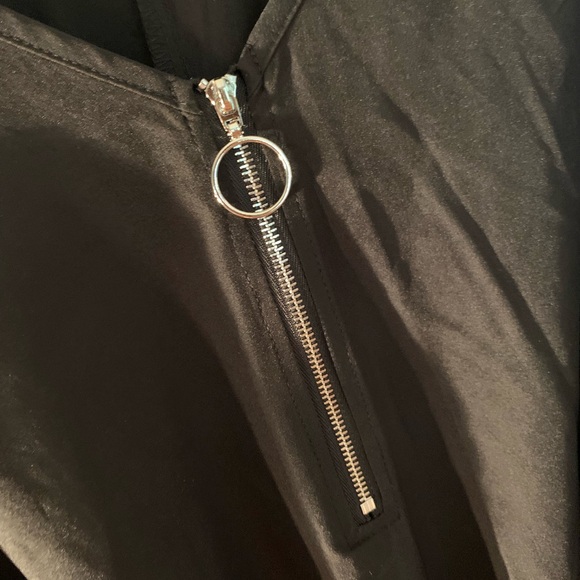 SHEIN Curve black polyester zip front dress/swim coverup. Size 2XL - Picture 3 of 9